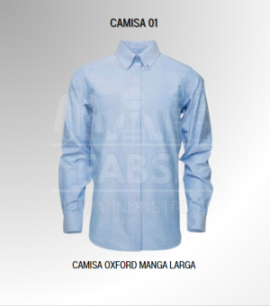 CAMISA OXFORD MANGA LARGA
