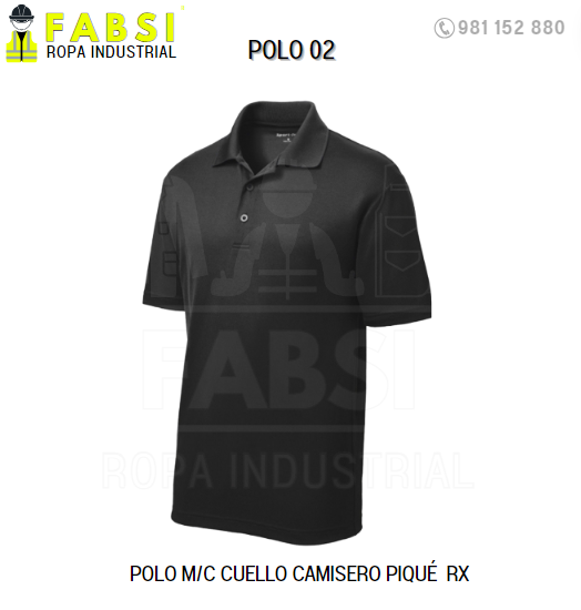 POLOS EN ALGODON- PUBLICITARIOS- FABSI SAC (3) POLO camisero MANGA corta