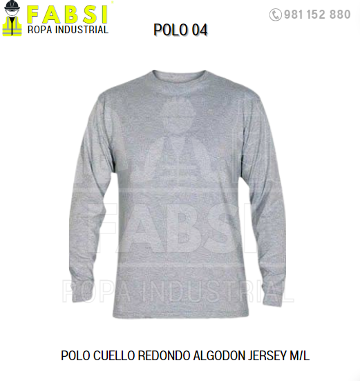 POLOS EN ALGODON- PUBLICITARIOS- FABSI SAC (4) polo melange, manga larga